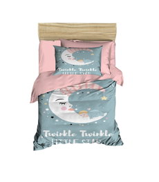 L'essentiel linge de maison Juego de fundas nórdicas PH135 - Rosa, Blanco y Azul
